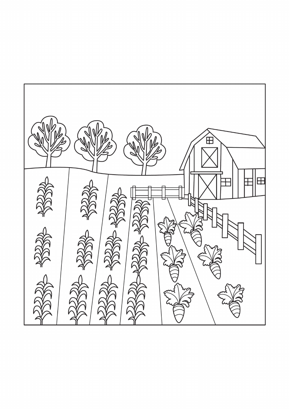 Scenery Coloring Book coloring page 4