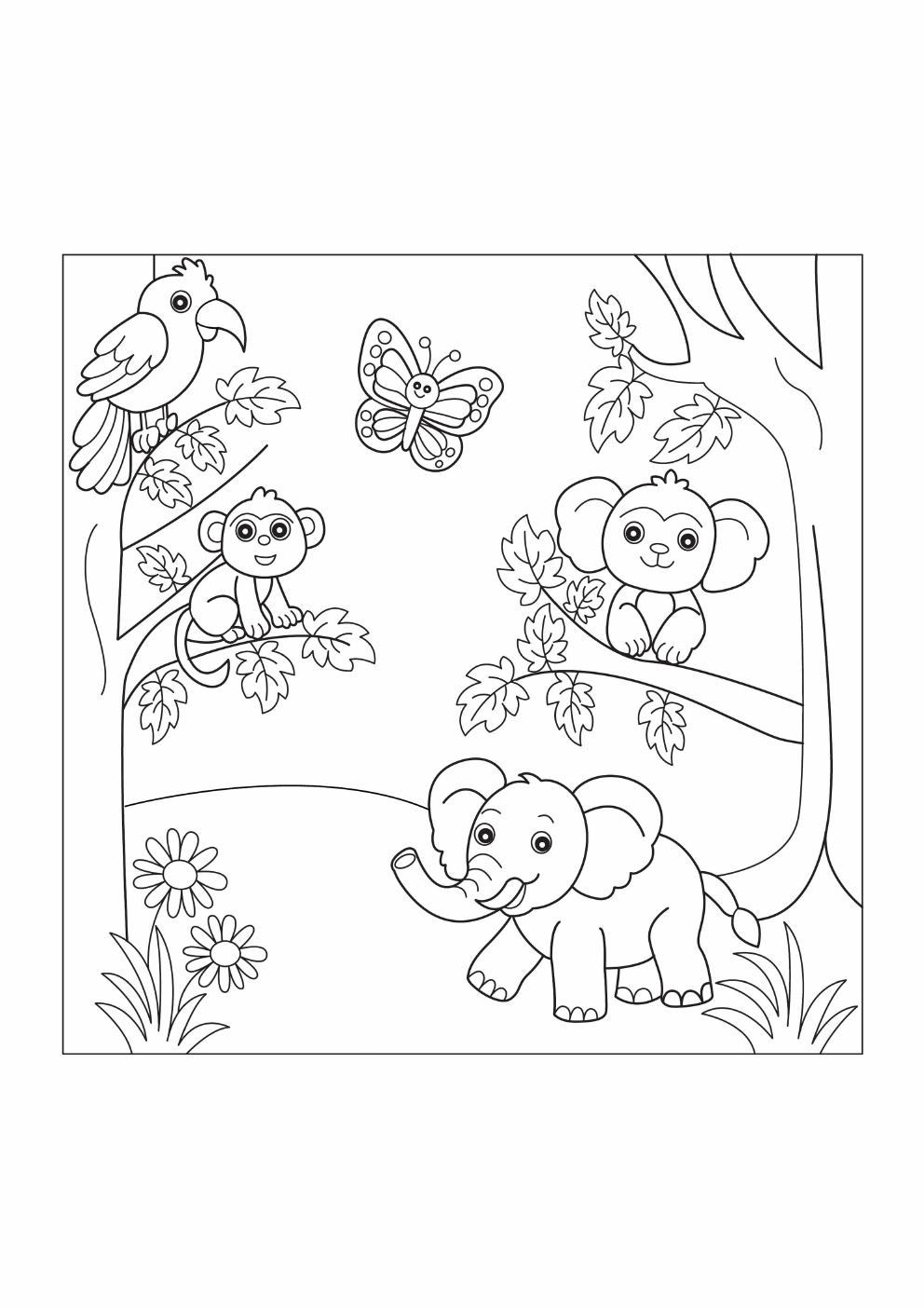 Scenery Coloring Book coloring page 5