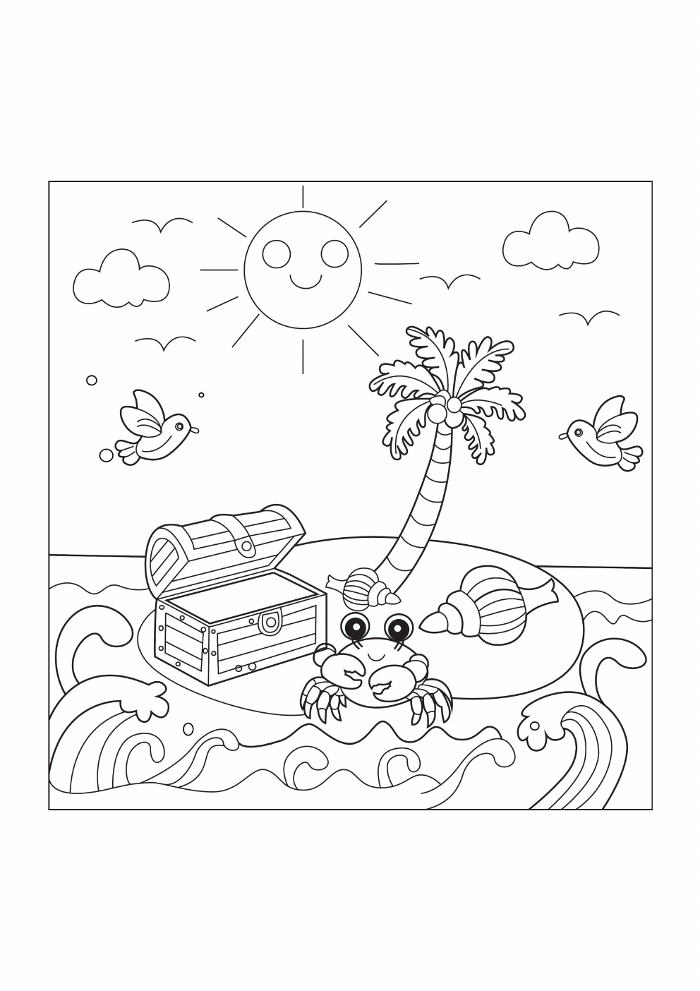 Scenery Coloring Book coloring page 6