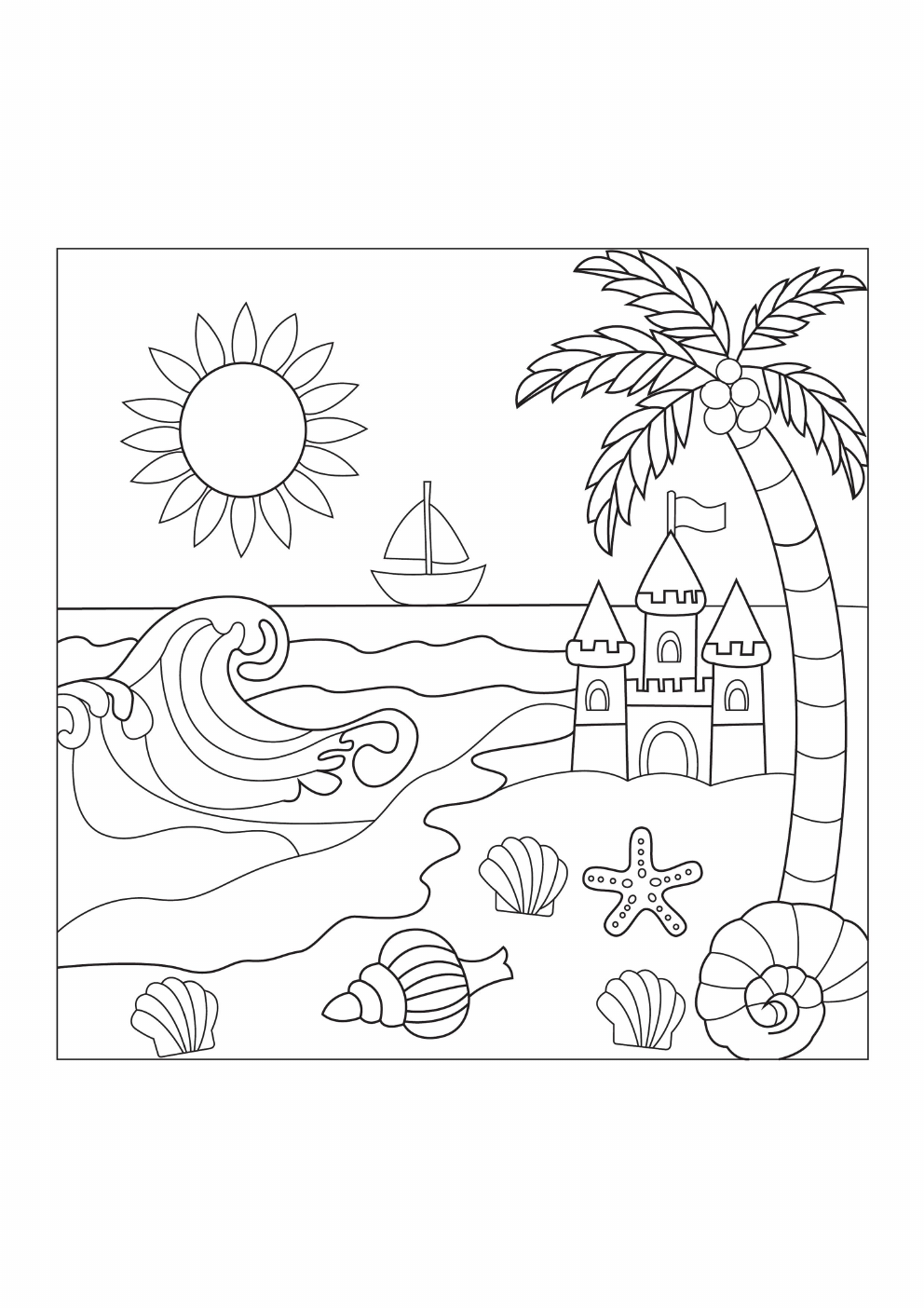 Scenery Coloring Book coloring page 8