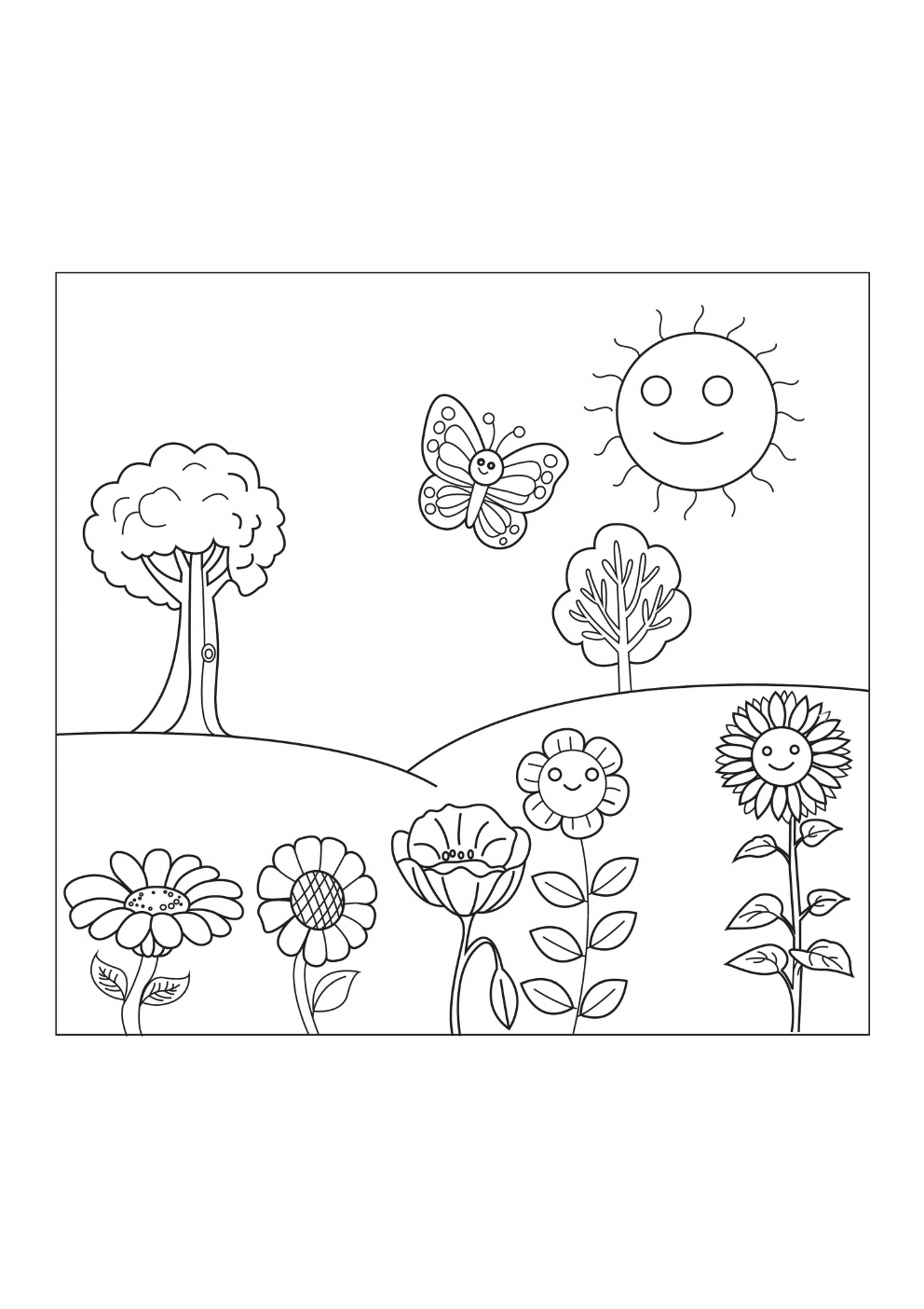 Scenery Coloring Book coloring page 9