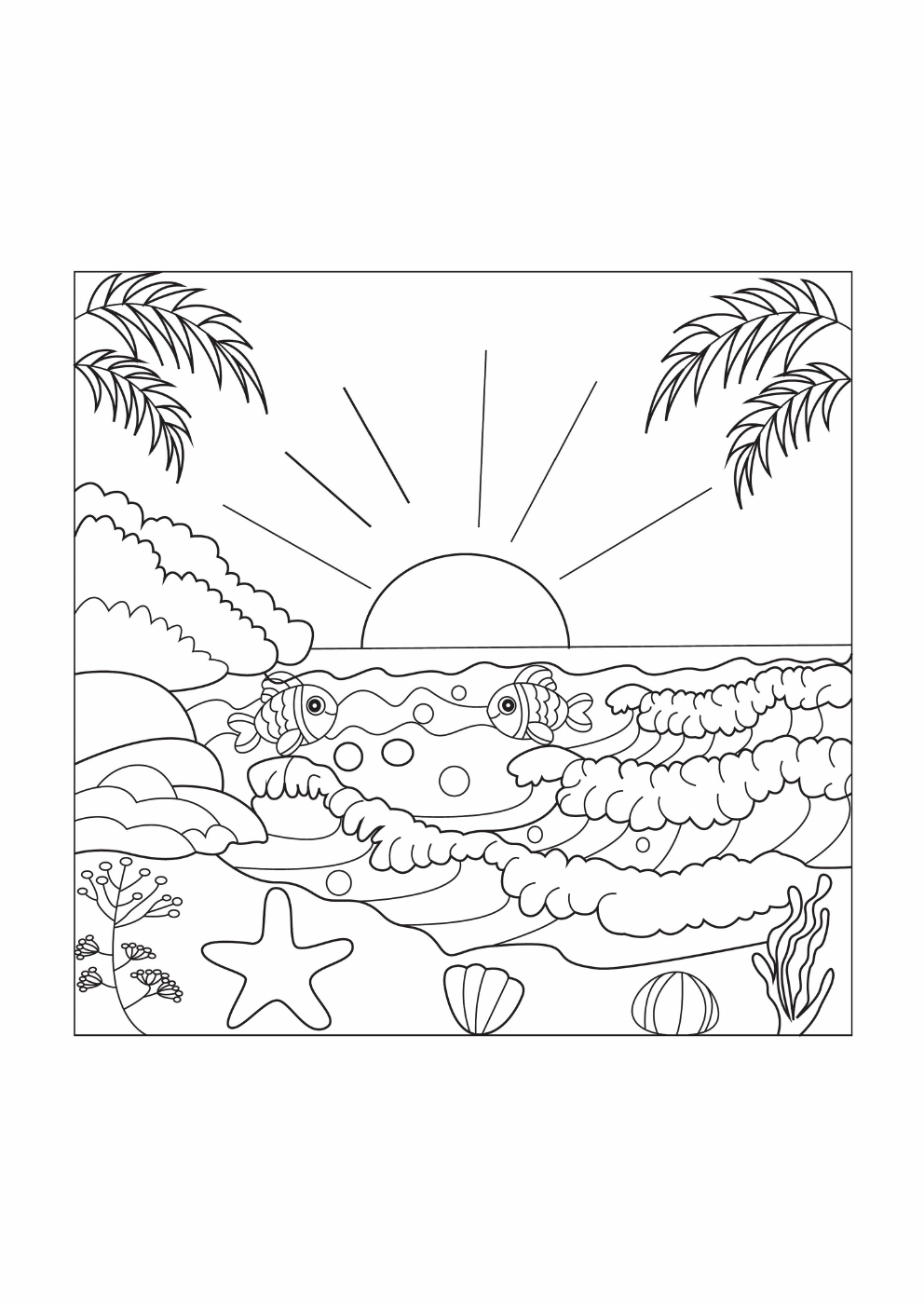 Scenery Coloring Book coloring page 10