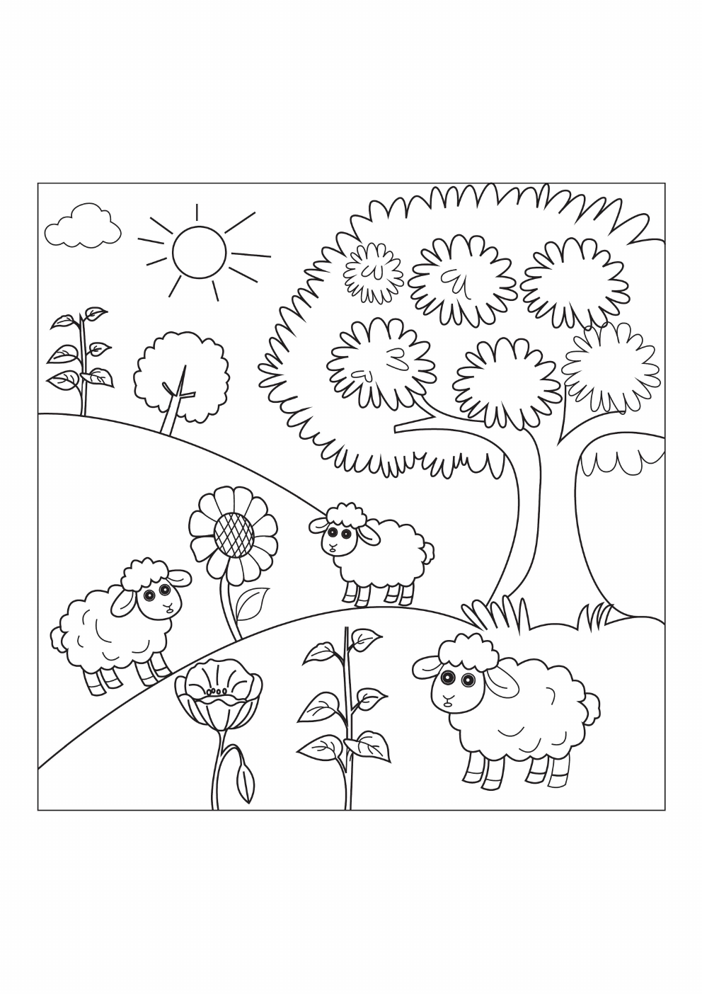 Scenery Coloring Book coloring page 16
