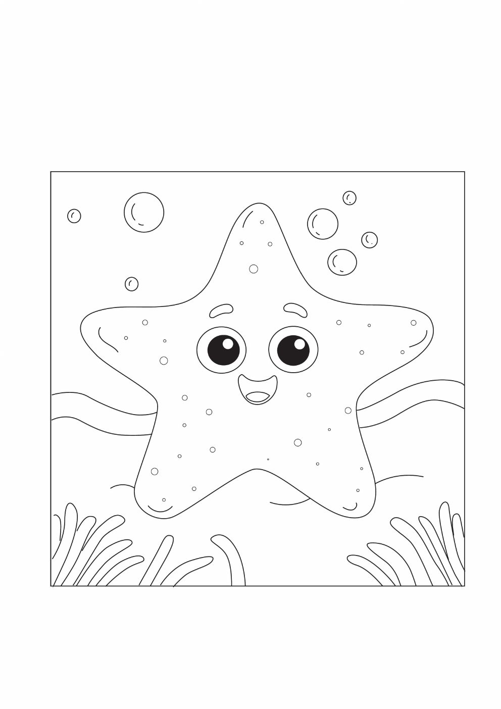 Starfish Coloring Book coloring page 5