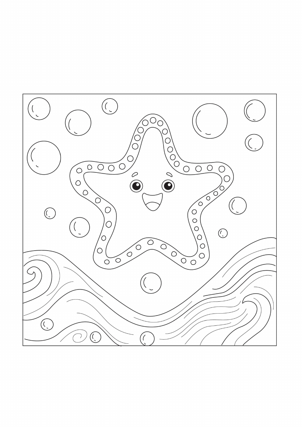 Starfish Coloring Book coloring page 9