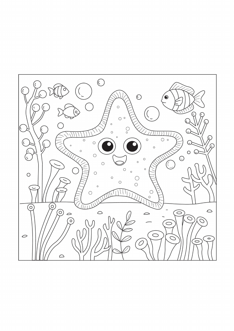 Starfish Coloring Book coloring page 11