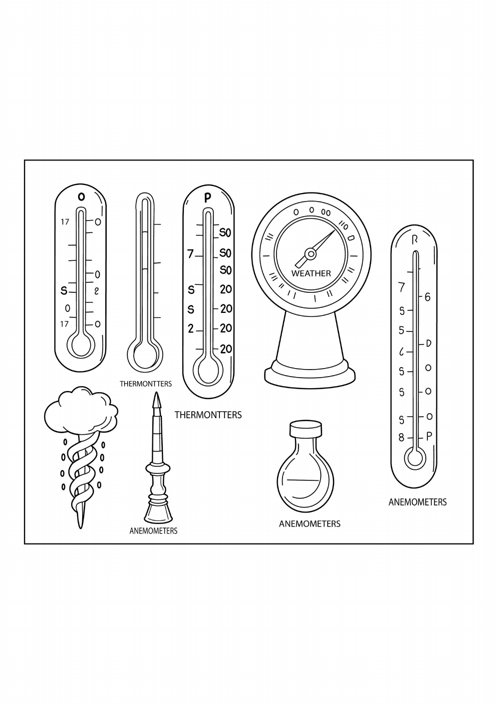 Weather Coloring Book coloring page 4