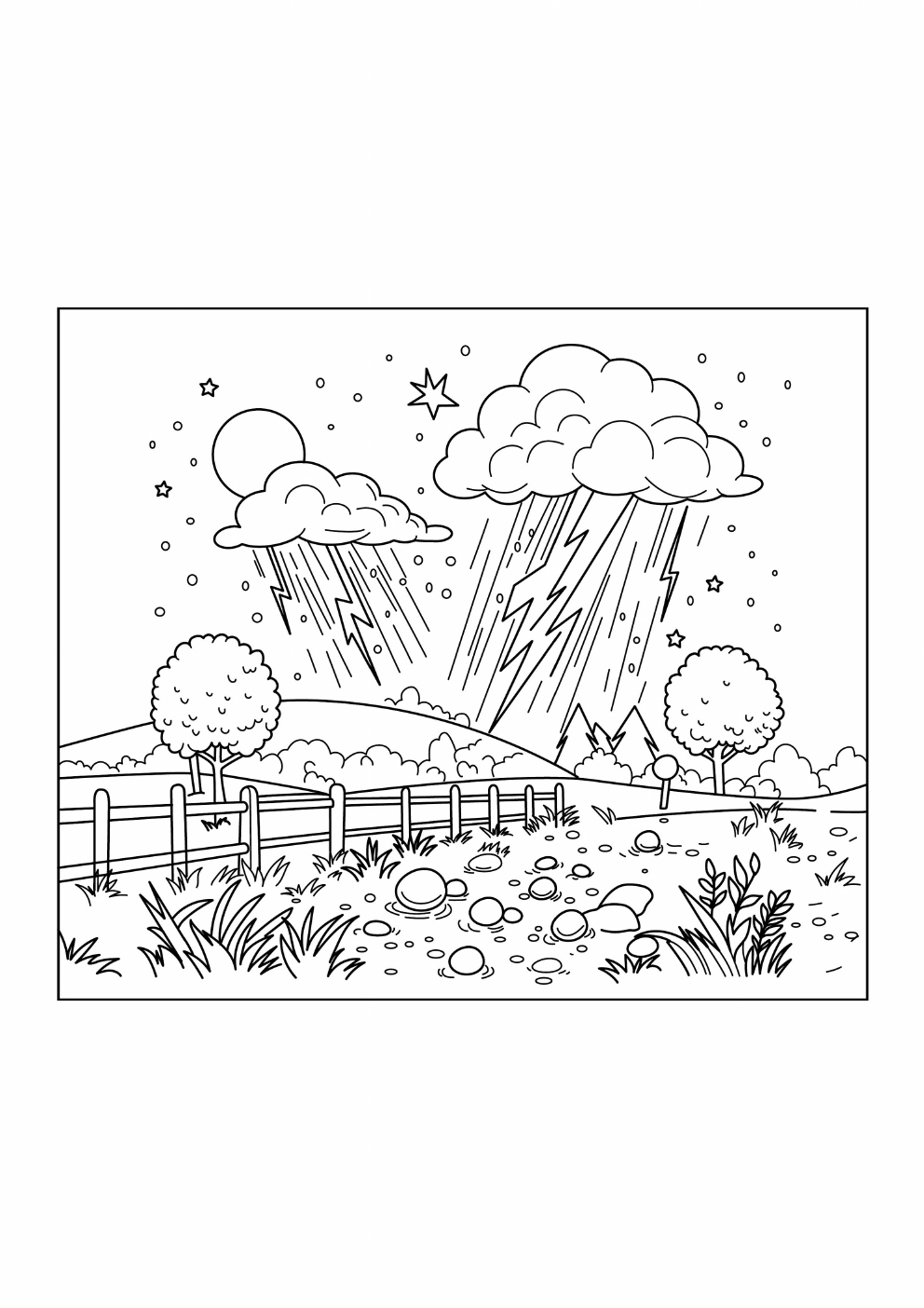 Weather Coloring Book coloring page 6