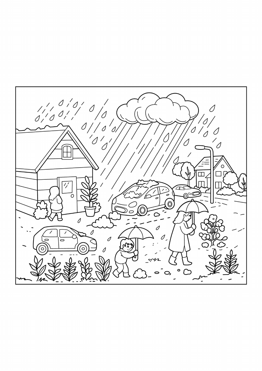 Weather Coloring Book coloring page 7