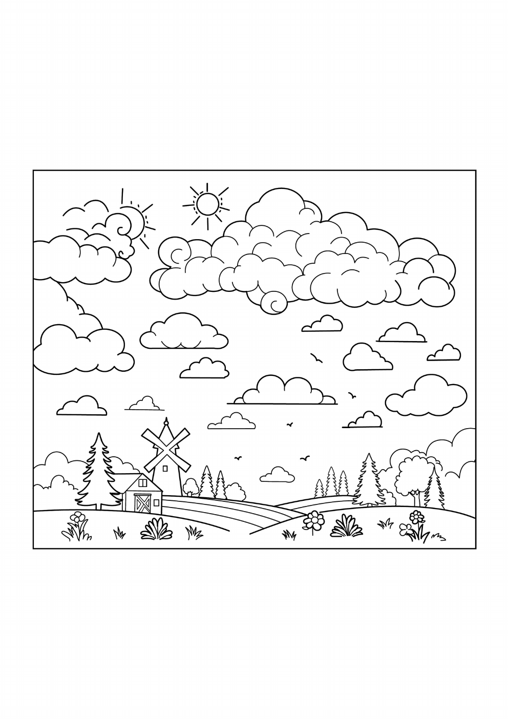 Weather Coloring Book coloring page 8