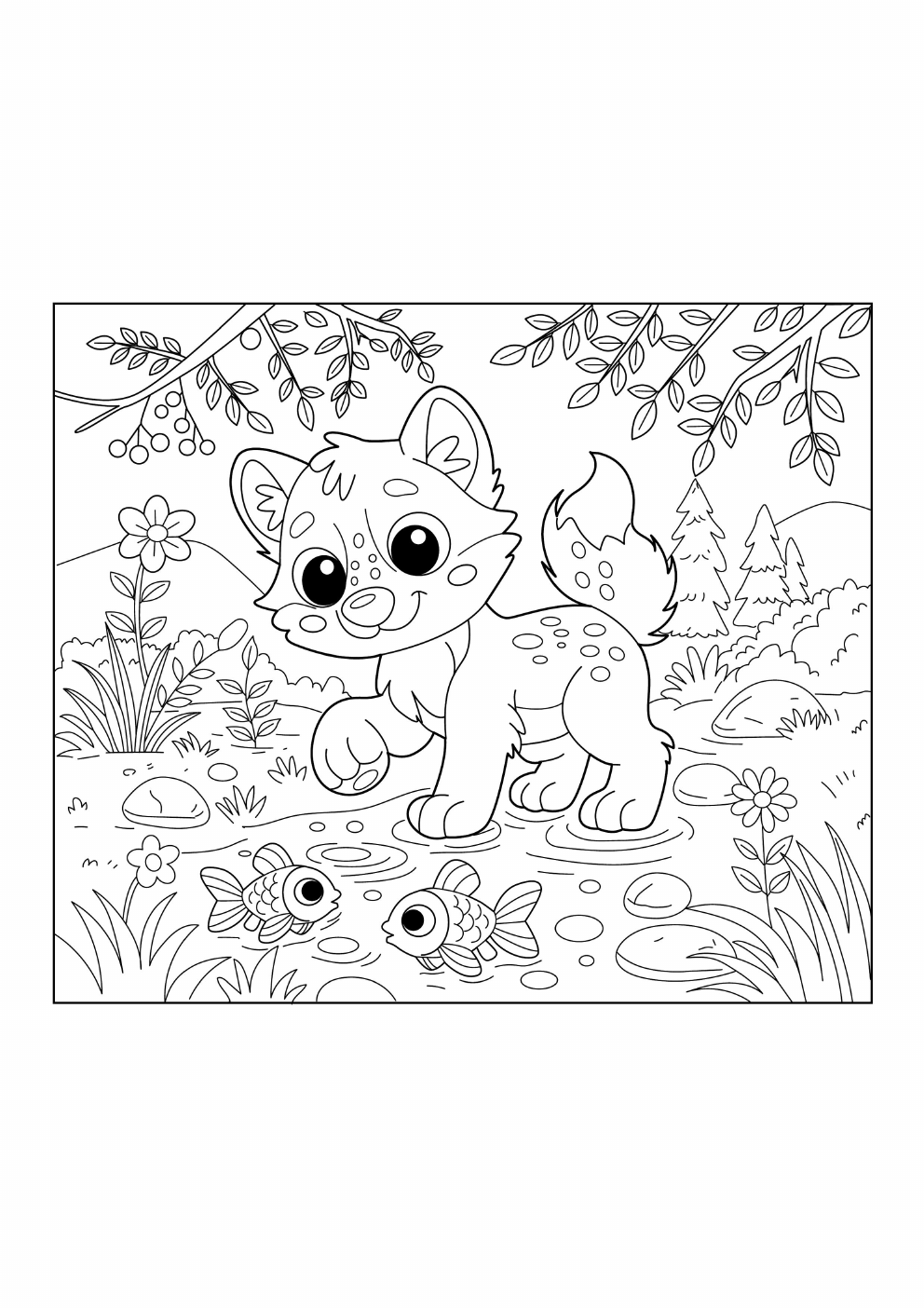 Wolf Coloring Book coloring page 6