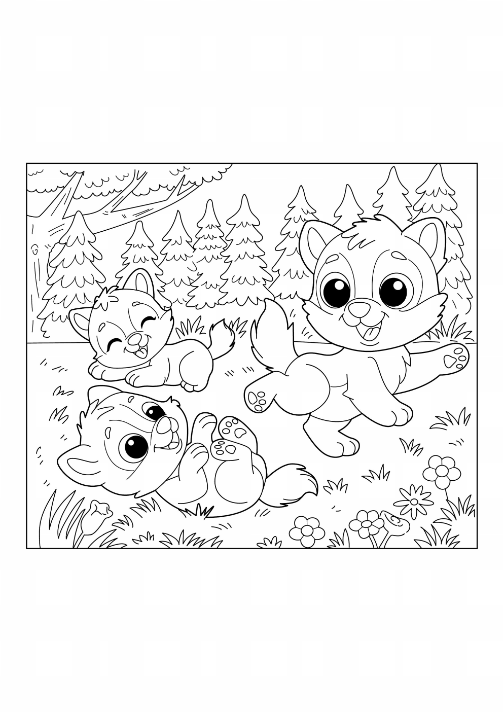 Wolf Coloring Book coloring page 11