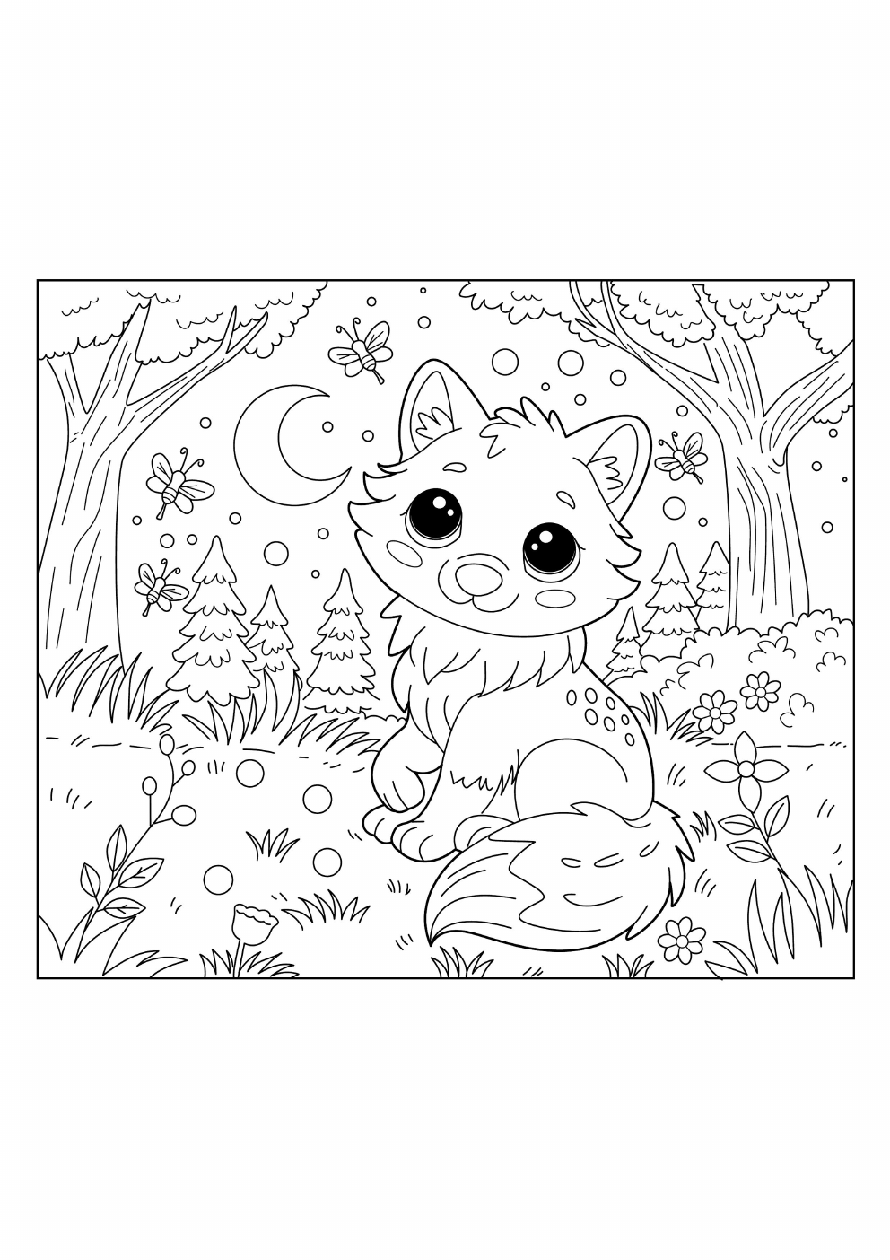 Wolf Coloring Book coloring page 13