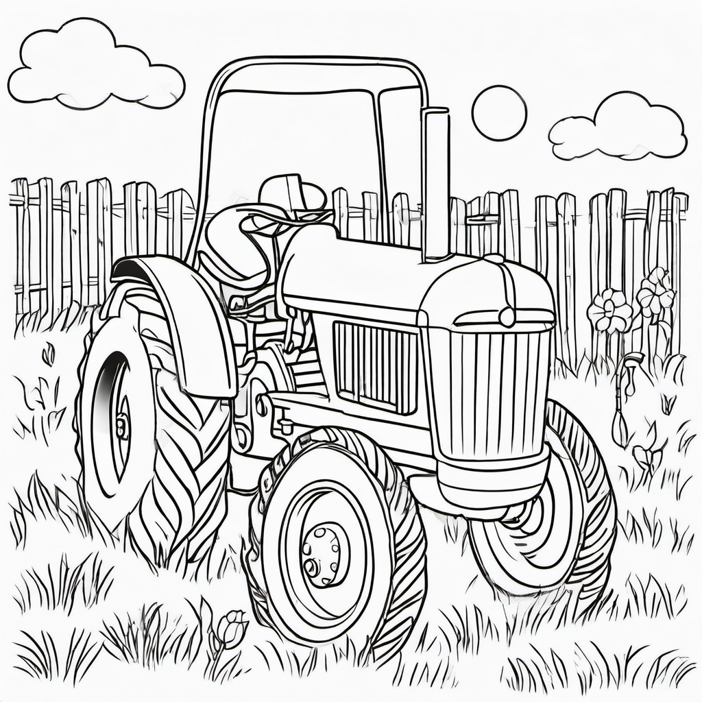 Work Vehicles coloring page 5