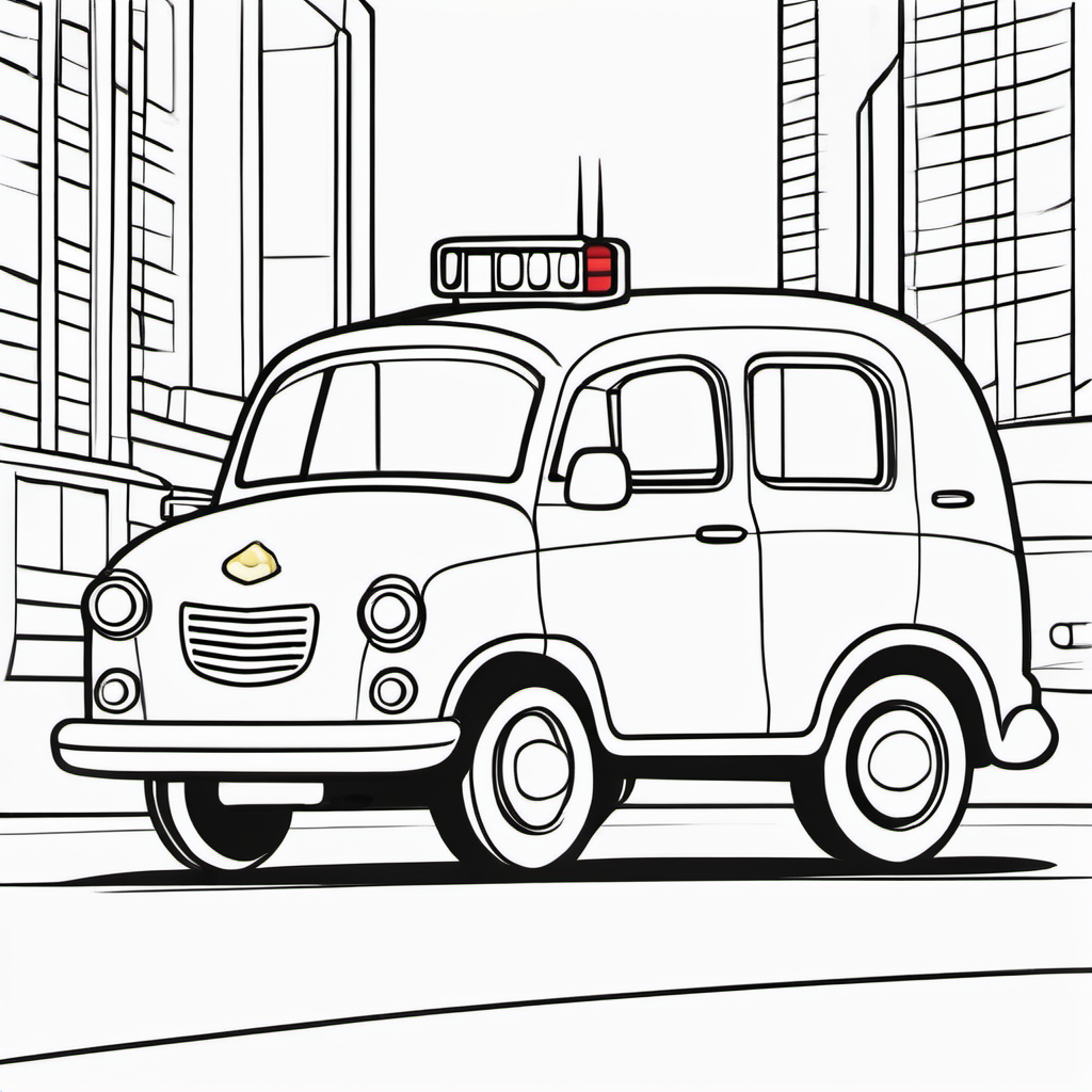 Work Vehicles coloring page 10
